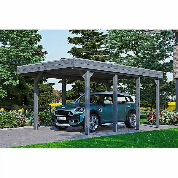 Carport Friesland Schiefergrau 314 x 555 cm mit Aluminiumdach günstig online kaufen