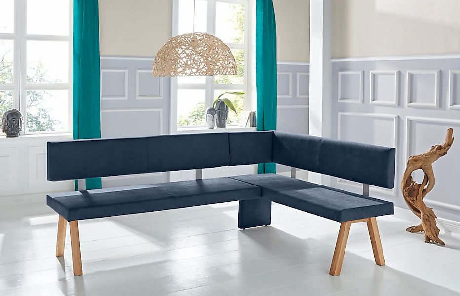 Home affaire Eckbank "Rio" Massivholz in Eiche geölt, Esszimmerbank bequem günstig online kaufen