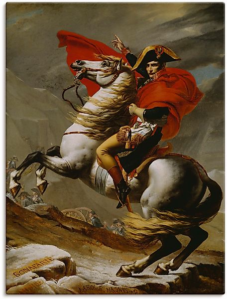 Artland Wandbild "Napoleon bei der Überquerung der Alpen." Menschen 1 Stk. günstig online kaufen