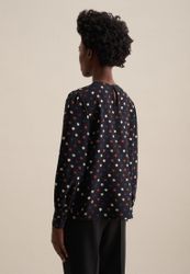 seidensticker Shirtbluse Schwarze Rose Langarm Rundhals günstig online kaufen