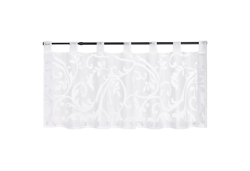 Joyswahl Scheibengardine (1 St), Schlaufen, transparent, Ausbrenner, Kurz, günstig online kaufen