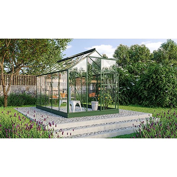 Vitavia Gewächshaus Triton 6200 Smaragd 6,2 m² inkl. Fundamentrahmen günstig online kaufen