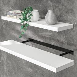 Casaria Wandboard, Weiß Hängeregal mit Halterung günstig online kaufen