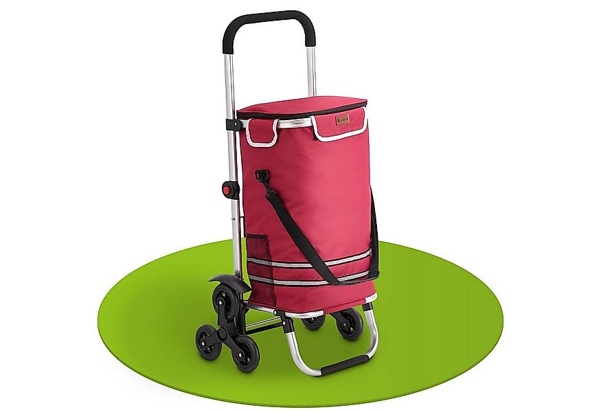 Juskys Einkaufstrolley 3in1, 56 l, mit 2 Rollen und Kühlfach, klappbar und günstig online kaufen