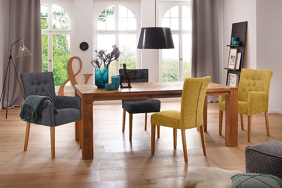 Home affaire Polsterstuhl »Queen«, (Set), 2 St., Feinstruktur, Esszimmerstu günstig online kaufen