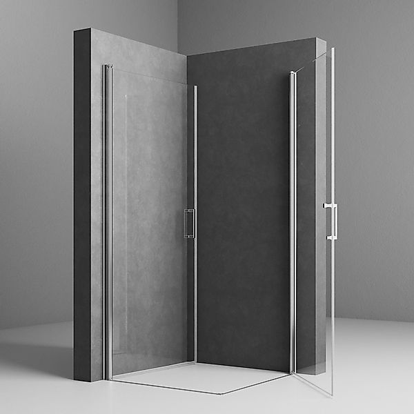 Boromal Eckdusche Duschkabine ecke 90x90 cm günstig online kaufen