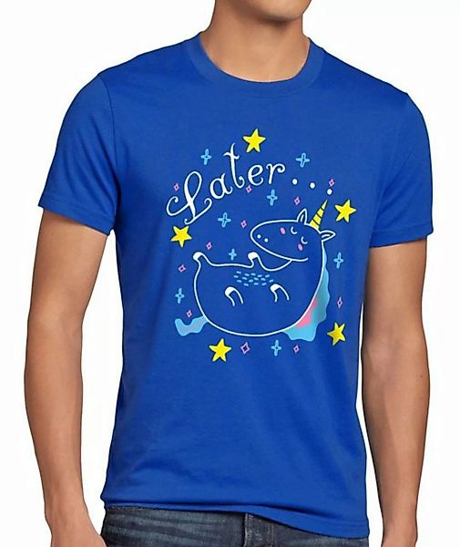 style3 Print-Shirt Herren T-Shirt Later Sleepy Unicorn Einhorn pferd fun fu günstig online kaufen