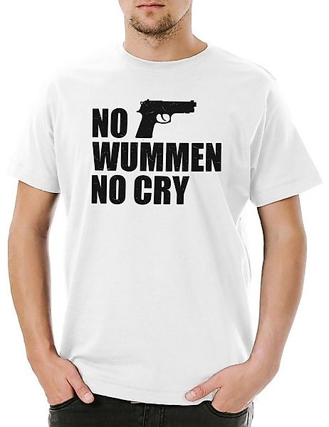 Urban Backwoods Print-Shirt No Wummen No Cry Herren T-Shirt Pazifismus Regg günstig online kaufen