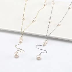 Runde Perlé Perlenkette Marie, lange Halskette, günstig online kaufen