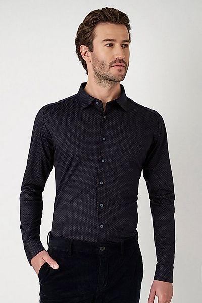 DESOTO Langarmhemd Jerseyhemd Casual Kent langarm Flexibler Stretch, mit mo günstig online kaufen