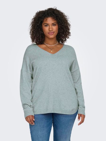 ONLY CARMAKOMA V-Ausschnitt-Pullover CARMARGARETA LS PULLOVER günstig online kaufen