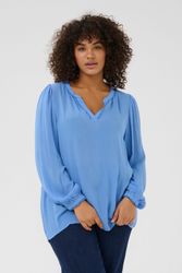 KAFFE Curve Langarmbluse Langarm-Bluse KCnoah Große günstig online kaufen