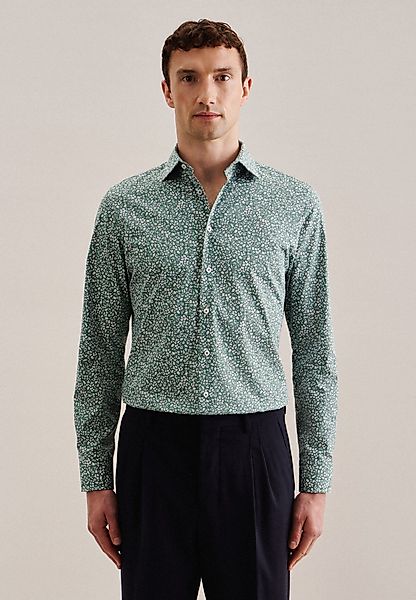 seidensticker Businesshemd "Slim", Slim Langarm Kentkragen Floral günstig online kaufen