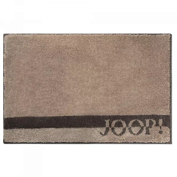 JOOP! Badteppich Logo Stripes 141 - Farbe: Sand - 1516 - 70x120 cm günstig online kaufen