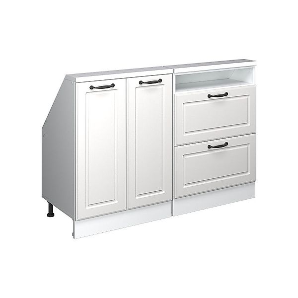 Vicco Unterschrank R-Line, Weiß Landhaus/Weiß, 120 günstig online kaufen