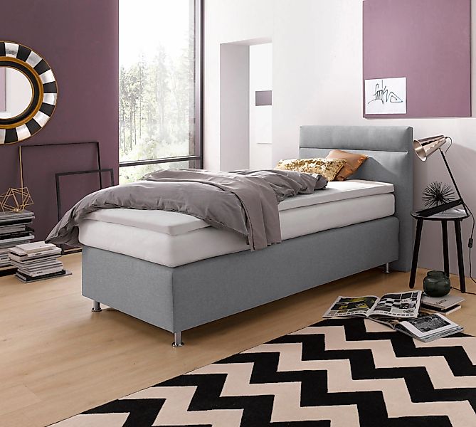 Westfalia Schlafkomfort Boxspringbett wahlweise mit LED-Beleuchtung günstig online kaufen