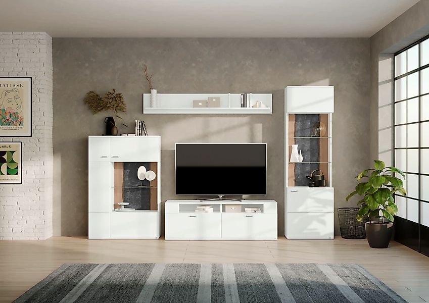 set one by Musterring Wohnwand "TACOMA" Set, 4 Stk. tlg. günstig online kaufen