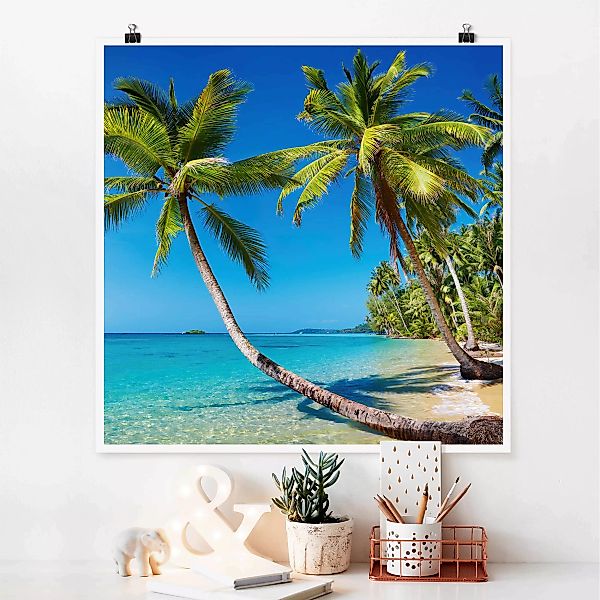 Poster Strand - Quadrat Beach of Thailand günstig online kaufen