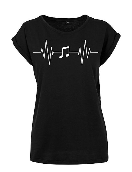 Youth Designz Print-Shirt "Heartbeat Music" Damen T-Shirt als Statement Ges günstig online kaufen