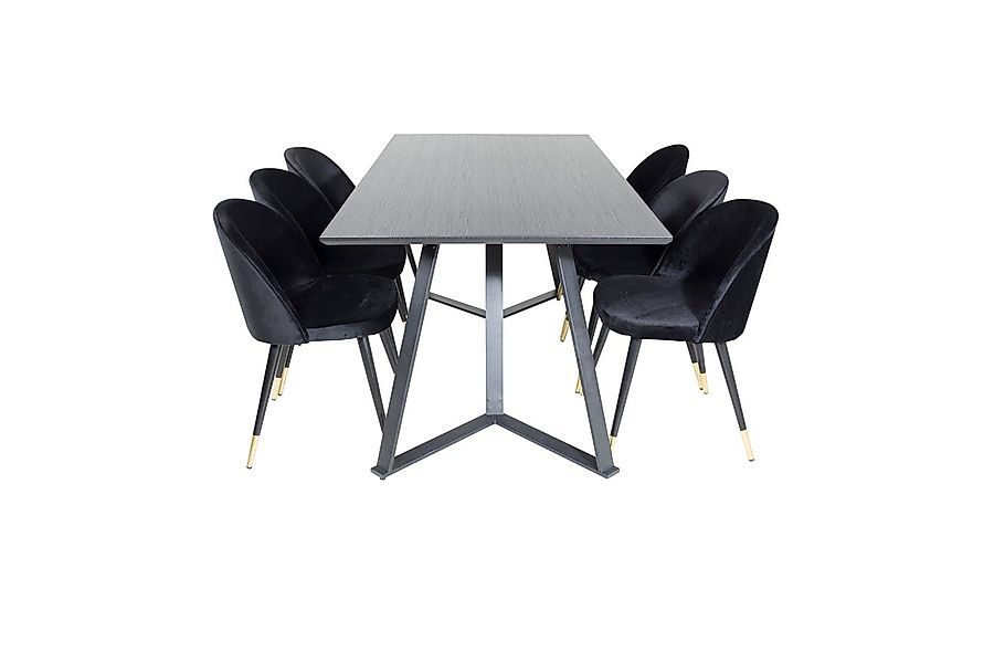 ebuy24 Essgruppe MarinaBLBL Essgruppe Esstisch schwarz günstig online kaufen
