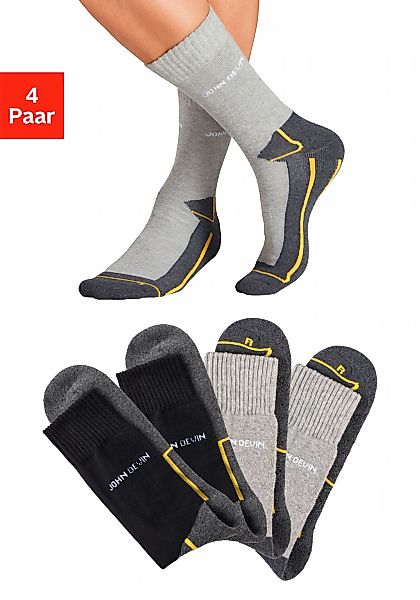 John Devin Funktionssocken Packung, 4 Stk. tlg. mit Sohlen über Zehen und h günstig online kaufen