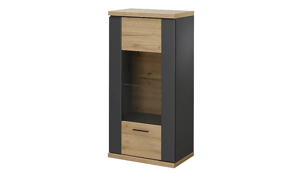 uno Hängevitrine  Titan 24 ¦ holzfarben ¦ Maße (cm): B: 66 H: 131 T: 42.0 S günstig online kaufen