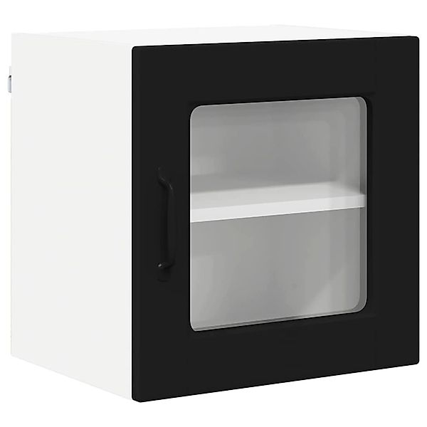 vidaXL Küchenwandschrank mit Tür Schwarz 40 x 31 x 40 cm Holzwerkstoff 8851 günstig online kaufen