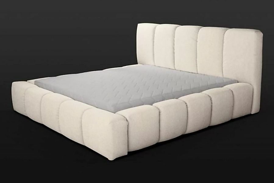 JVmoebel Bett Bett weißes Doppelbett Schlafzimmer Holzmöbel Design (Bett) günstig online kaufen