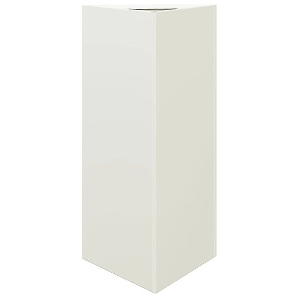vidaXL Pflanzkübel Weiß Dreieckig 40x34,5x70 cm Stahl 851159 günstig online kaufen