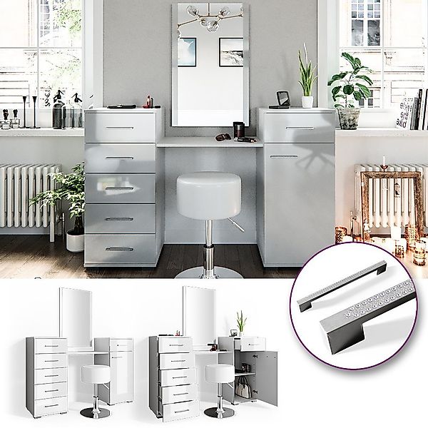 Vicco Schminktisch Zoe, Weiß, 140 cm günstig online kaufen