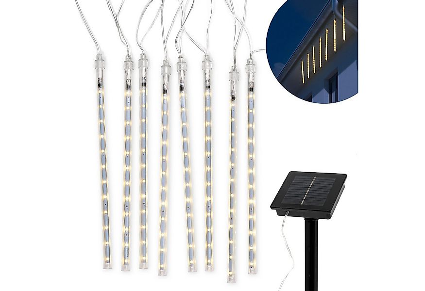IC Gardenworld LED-Lichterkette LED Solar Lichterkette Meteor, 8 Regenlicht günstig online kaufen