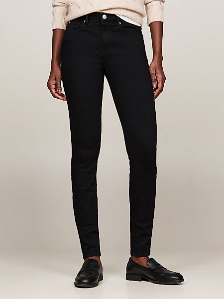 Tommy Hilfiger Skinny-fit-Jeans "COMO SKINNY RW BLACK" mit Tommy Hilfiger L günstig online kaufen