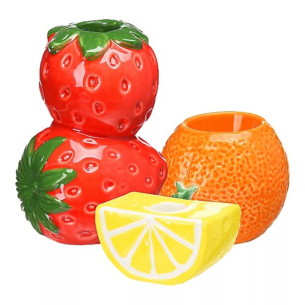 Stabkerzen-& Teelichthalter-Set Früchte günstig online kaufen