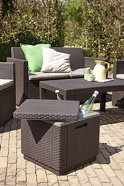 Allibert Gartentisch Gartentisch Kühlbox "Ice Cube" günstig online kaufen