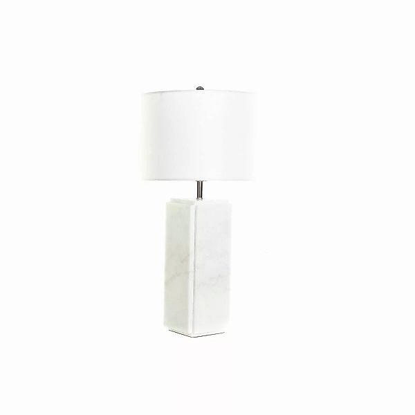 Tischlampe Dkd Home Decor Weiß Polyester Metall Marmor 220 V 50 W (33 X 33 günstig online kaufen