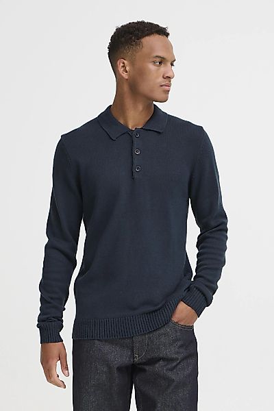 Blend Strickpullover "BHDeno" Stilvoller Strickpullover mit Polo-Kragen günstig online kaufen