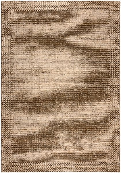 FLAIR RUGS Teppich »Drew mit Bordüre, handgewebt, aus Jute, Soumak-Handflec günstig online kaufen