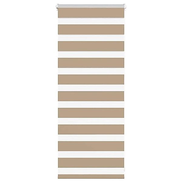 vidaXL Doppelrollo Sandbraun 60x100 cm Stoffbreite 55,9 cm Polyester 401451 günstig online kaufen