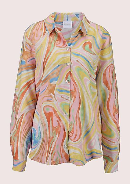 MADELEINE Hemdbluse "Bluse Longbluse mit Unikat-Print" günstig online kaufen