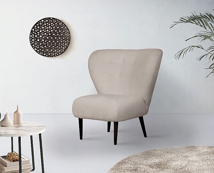 LeGer Home by Lena Gercke Sessel "Dinah", Knopfheftung im Rücken, wahlweise günstig online kaufen
