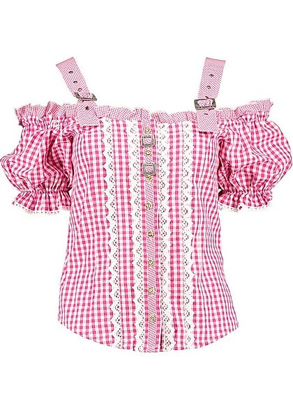 OS Trachten Trachtenbluse Ximira Tailliert, Bluse mit Trägern, Puffärmel, S günstig online kaufen