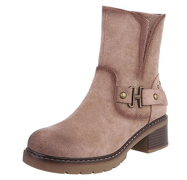 Ital-Design Stylische Stiefeletten für Damen mit Reißverschluss und Komfort günstig online kaufen