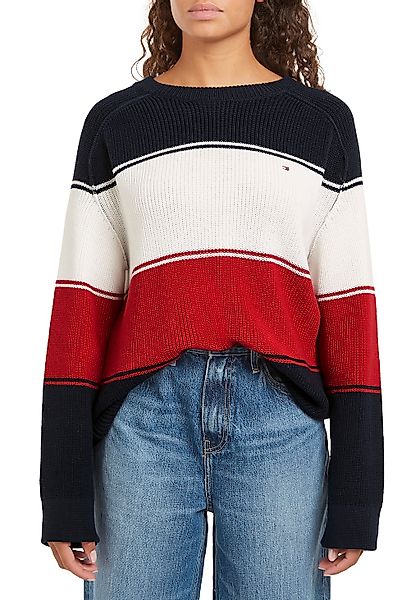 Tommy Hilfiger Rundhalspullover, mit Logostickerei günstig online kaufen