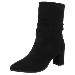 Ital-Design Eleganter Blockstiefel mit gerafftem Design günstig online kaufen