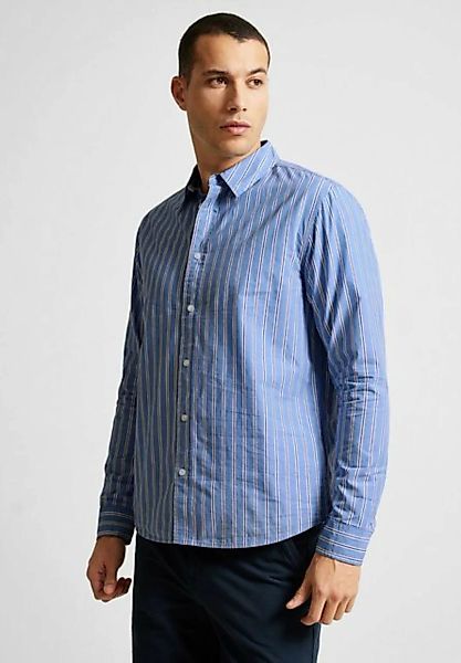 STREET ONE MEN Streifenhemd aus reiner Baumwolle günstig online kaufen