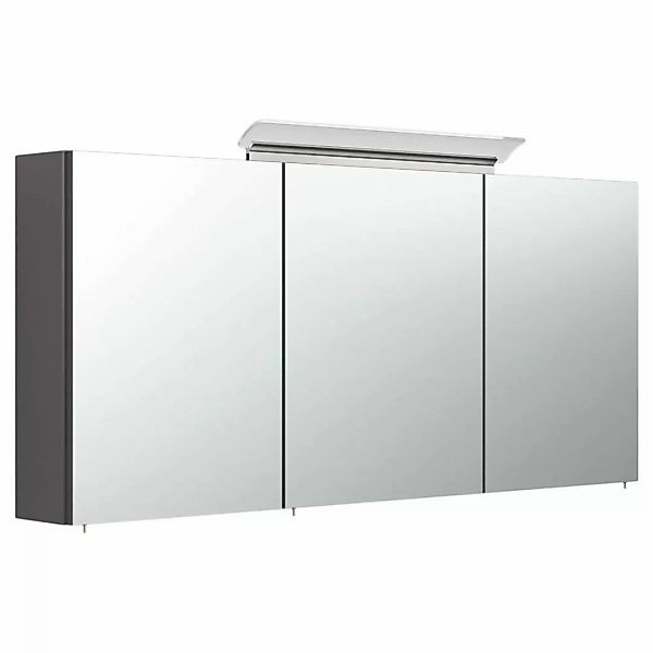 Badezimmer Spiegelschrank 140cm NEWLAND-02 inkl. Aufbau-LED-Acryllampe, ant günstig online kaufen