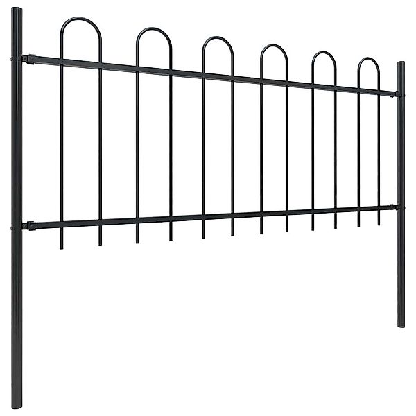 vidaXL Gartenzaun Gartenzaun mit Rundbogen Stahl günstig online kaufen