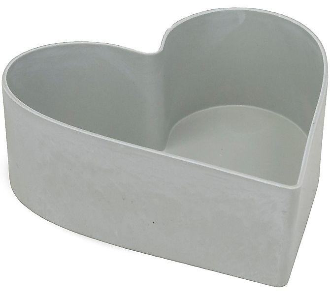 matches21 HOME & HOBBY Blumentopf Herz Kunststoffschale Pflanzschale hellgr günstig online kaufen