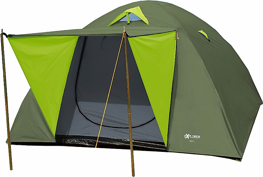 EXPLORER Kuppelzelt Iglu Zelt 3-4 Personen günstig online kaufen