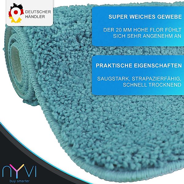 NYVI Badematte WC Vorleger mit Ausschnitt günstig online kaufen